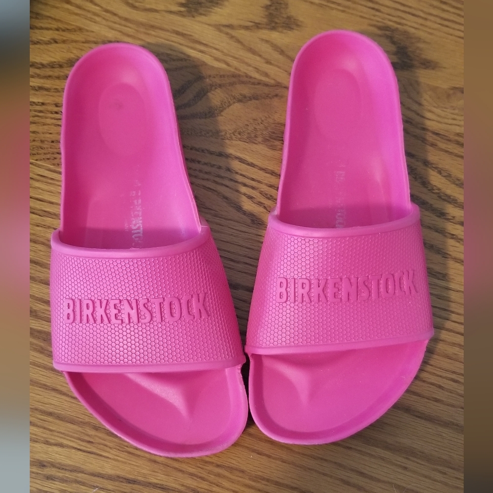 Birkenstock Fuchsia Slide Sandals